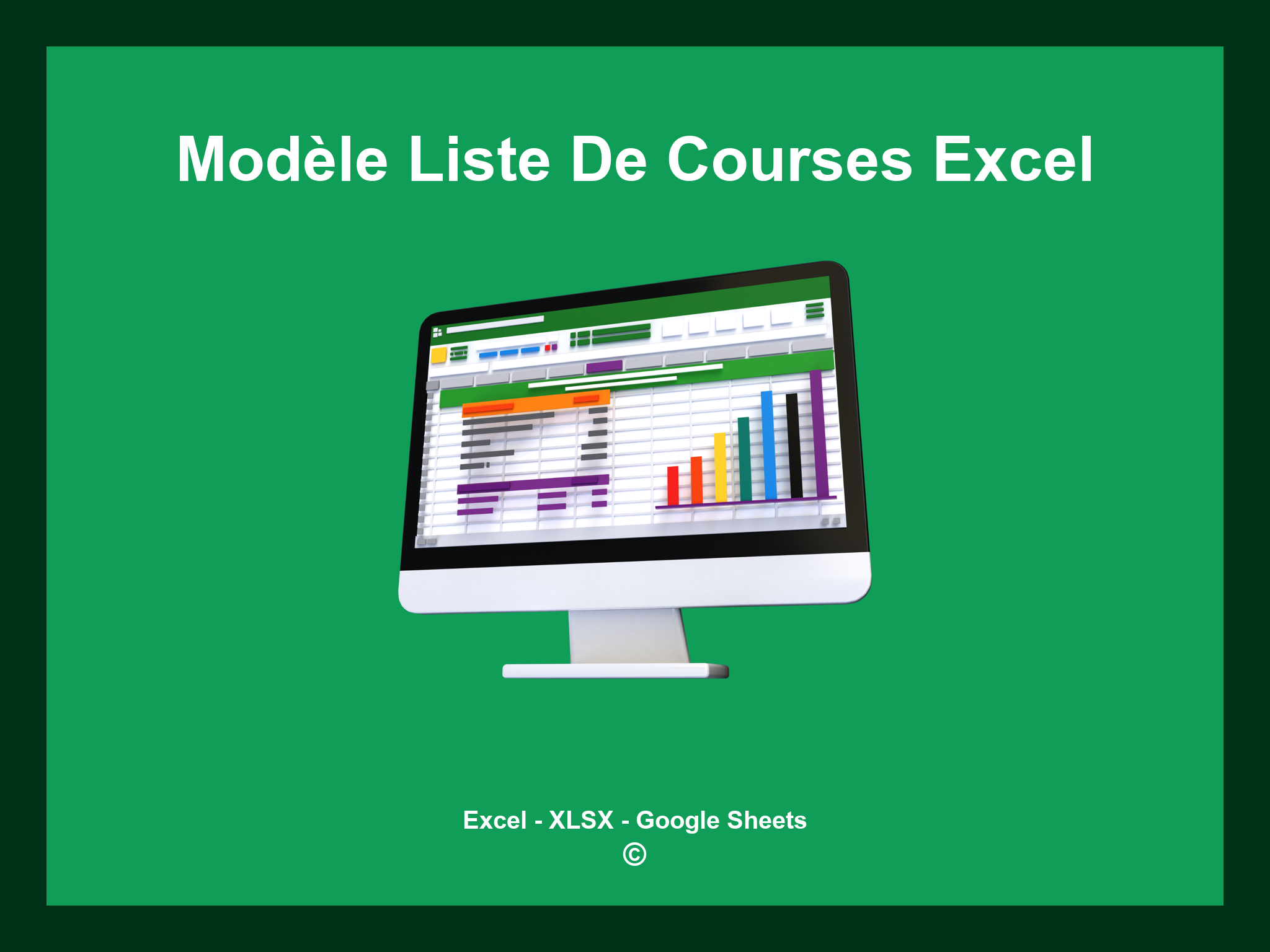 Modèle Liste De Courses Excel